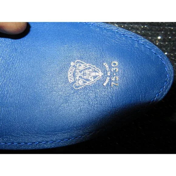 Gucci Blue Wide Big Buckled Leather Belt Sapphire Cobalt 75.30 - Picture 5 of 9